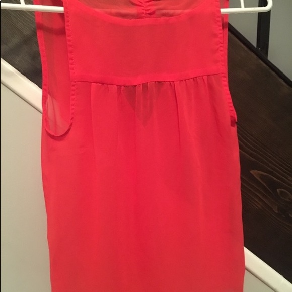 Red/Pink Sheer top - Picture 5 of 5